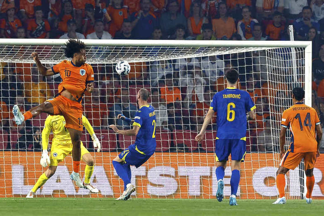 Dutch score five against Bosnia in start to Nations League campaign